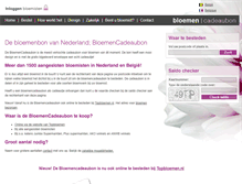 Tablet Screenshot of bloemencadeaubon.nl